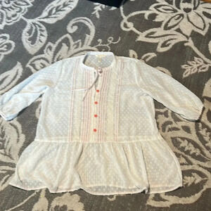 Matilda jane blouse. Excellent condition. Size large. Sheer.